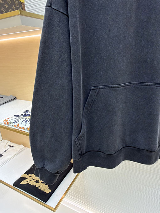 バレンシアガスーパーコピー Balenciaga back 刺繍入りフード付きスウェットシャツ