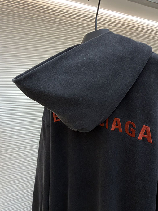 バレンシアガスーパーコピー Balenciaga back 刺繍入りフード付きスウェットシャツ