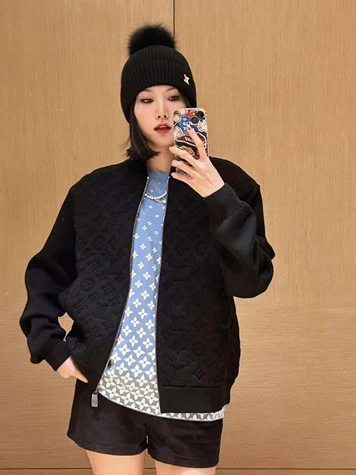 ルイヴィトン 新しいパッド入りウールボンバージャケット