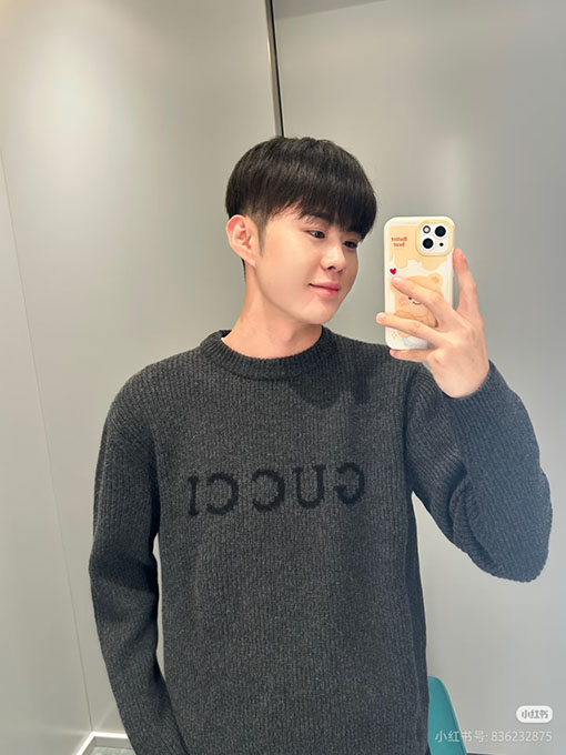 グッチコピー ウール混リブニットセーター