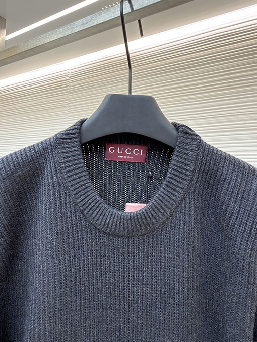 グッチコピー ウール混リブニットセーター