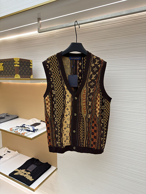 ルイヴィトン Nigo ジャカードニットカーディガンベスト