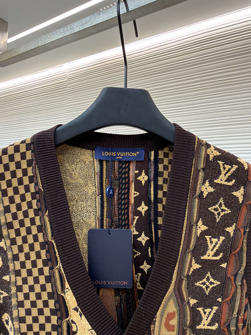 ルイヴィトン Nigo ジャカードニットカーディガンベスト