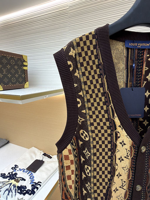 ルイヴィトン Nigo ジャカードニットカーディガンベスト