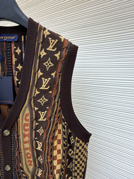 ルイヴィトン Nigo ジャカードニットカーディガンベスト