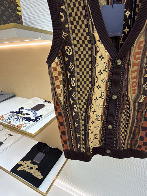 ルイヴィトン Nigo ジャカードニットカーディガンベスト