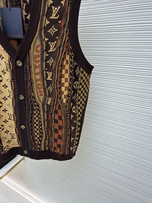 ルイヴィトン Nigo ジャカードニットカーディガンベスト