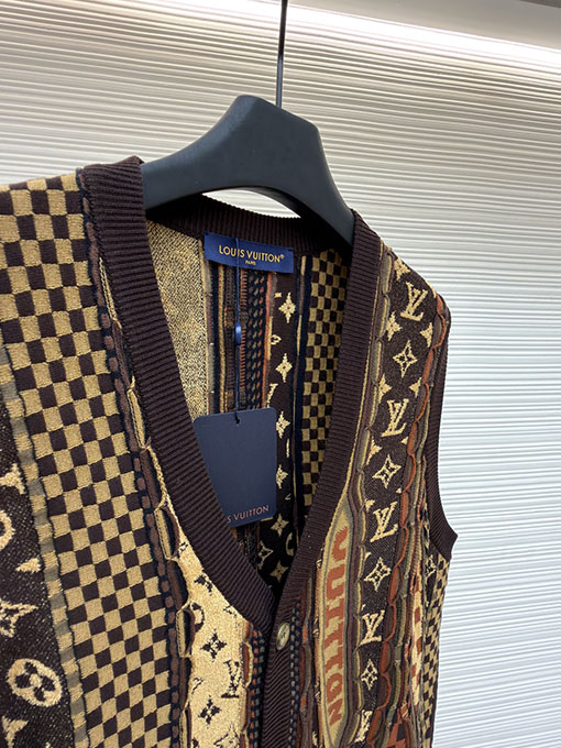 ルイヴィトン Nigo ジャカードニットカーディガンベスト