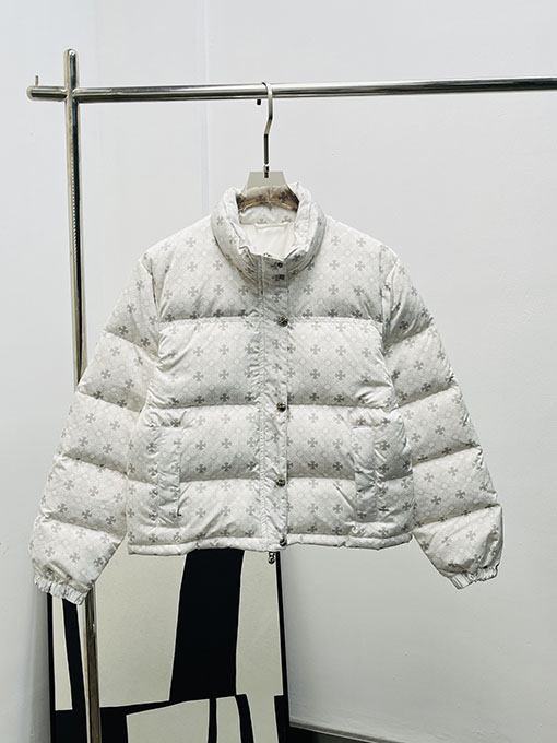 クロムハーツ 新しいダークフローラルダウンジャケット