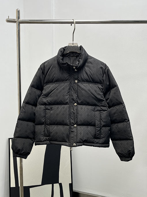 クロムハーツ 新しいダークフローラルダウンジャケット