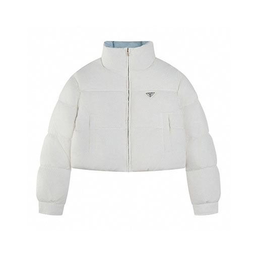 プラダ 新作レディースショートスタンドカラーダウンジャケット
