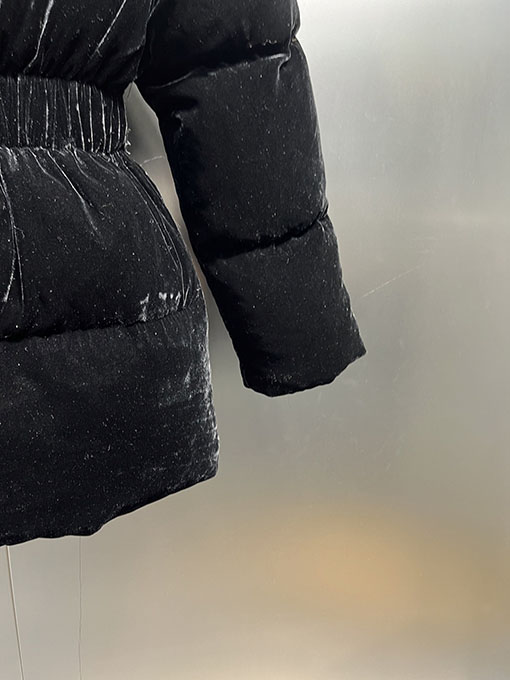 プラダ 新しいレディースベルベットアントウエストダウンジャケット