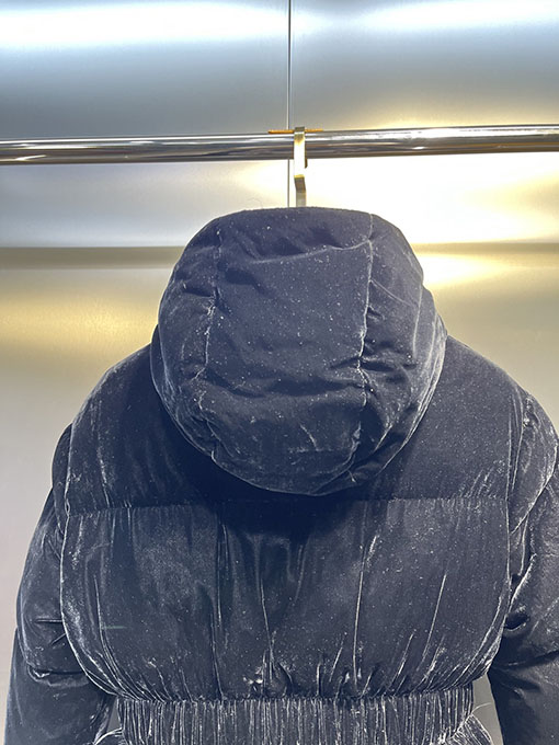 プラダ 新しいレディースベルベットアントウエストダウンジャケット