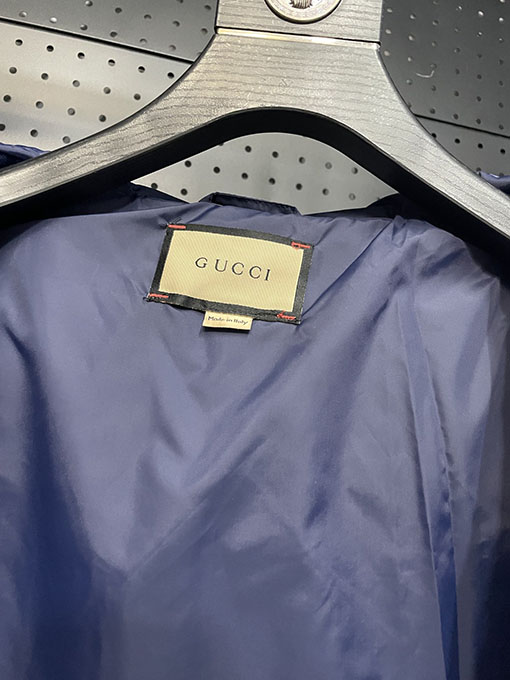 グッチ 公式サイト限定ダブルGジャカードフードダウンジャケット