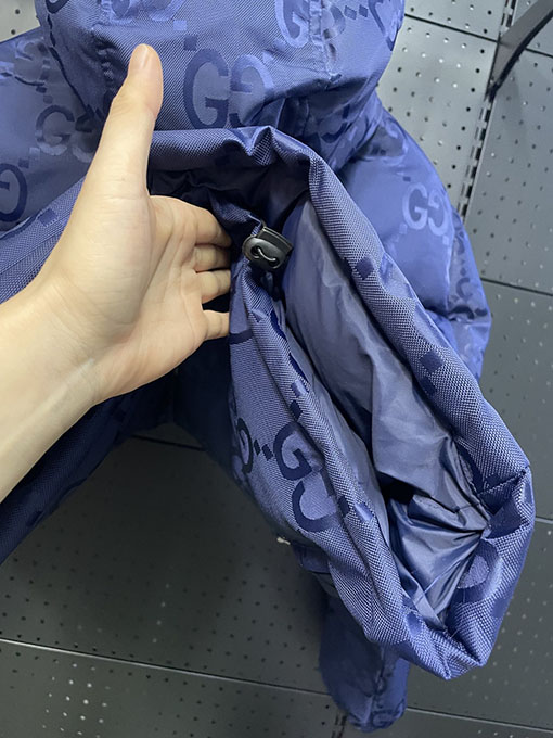 グッチ 公式サイト限定ダブルGジャカードフードダウンジャケット