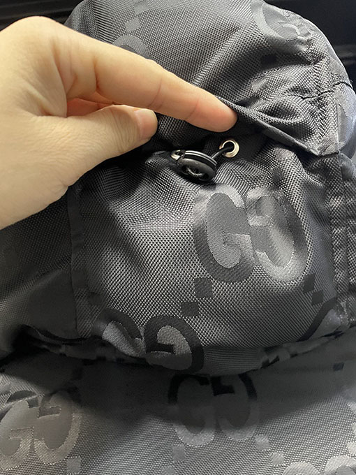 グッチ 公式サイト限定ダブルGジャカードフードダウンジャケット