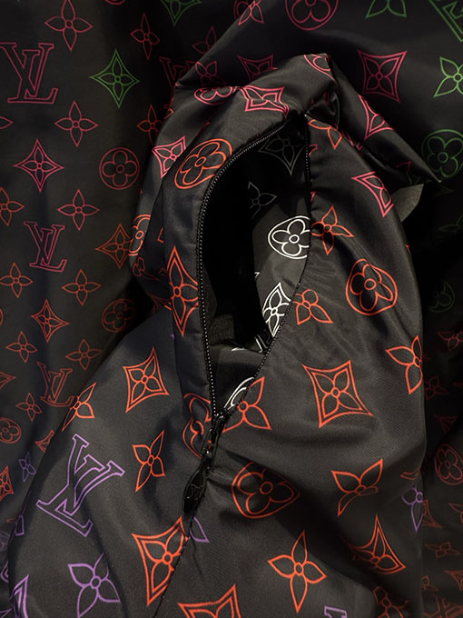 ルイヴィトンコピー グラデーションフローラルモノグラム防風ジャケット