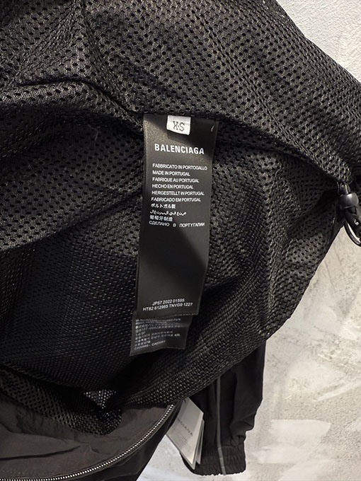 バレンシアガ 新しいフード付き織りウィンドブレーカースポーツジャケット