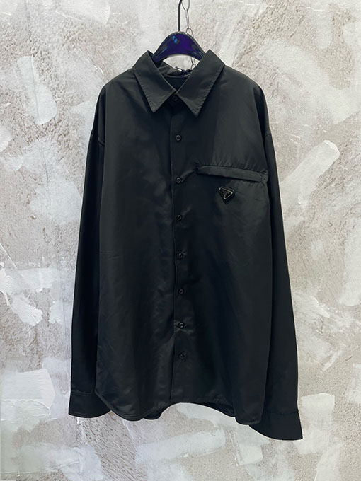 プラダ 新しい綿の長袖シャツ