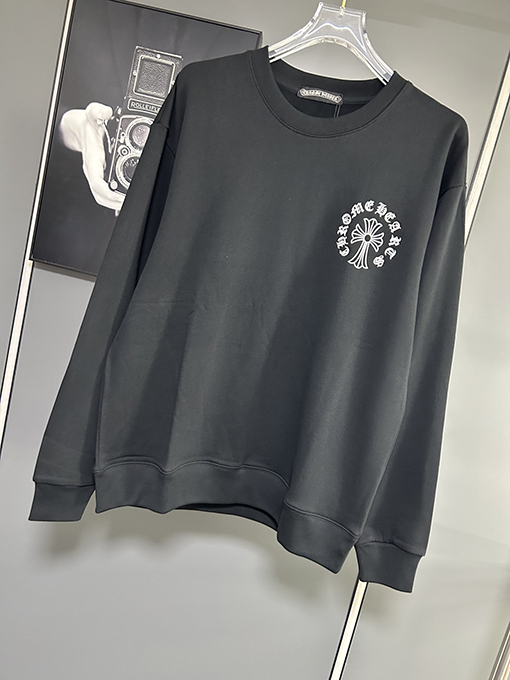 クロムハーツ グラフィティレターロゴ刺繍クルーネックスウェットシャツ