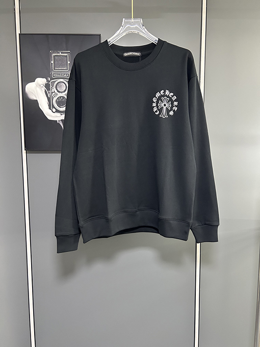 クロムハーツ グラフィティレターロゴ刺繍クルーネックスウェットシャツ