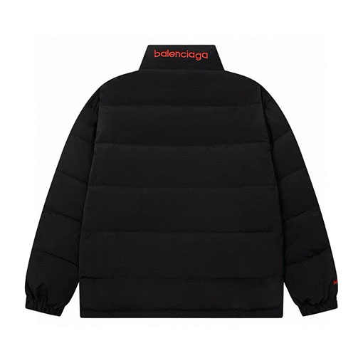 バレンシアガ SPORTS ICON TRACKSUIT ロゴプリントのハイネックジッパー付きリバーシブルコクーン型ダウンジャケット