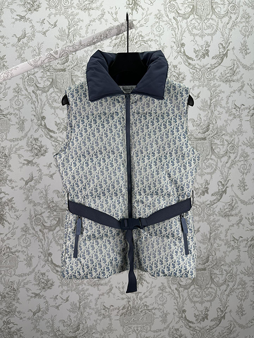 ディオール ALPS レディース限定プリントスタンドカラージッパーベスト