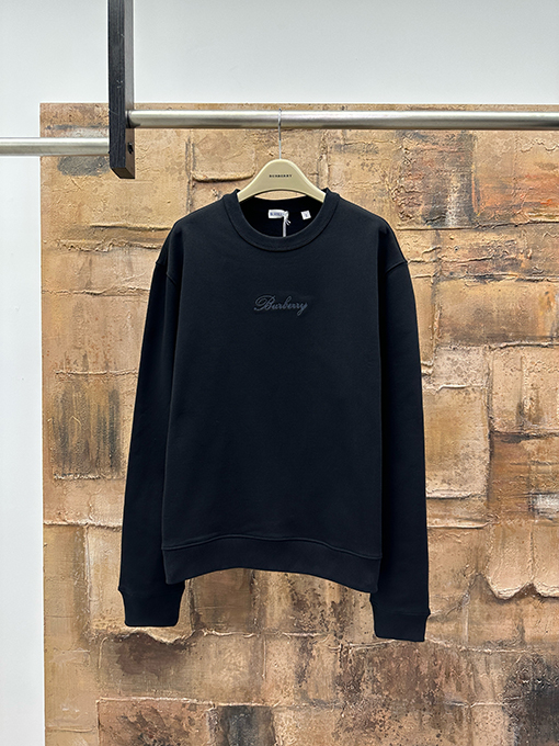 バーバリー Burberry チェック柄のアップリケ刺繍スウェットシャツ