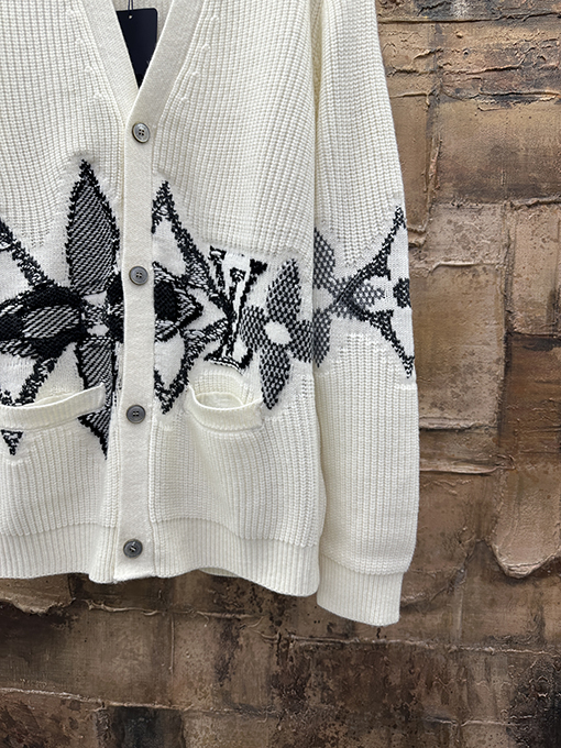 ルイヴィトン インターシャニットカーディガン