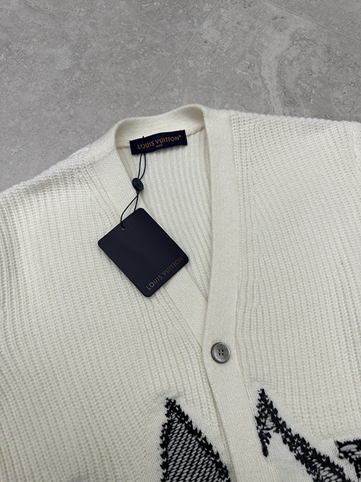 ルイヴィトン インターシャニットカーディガン
