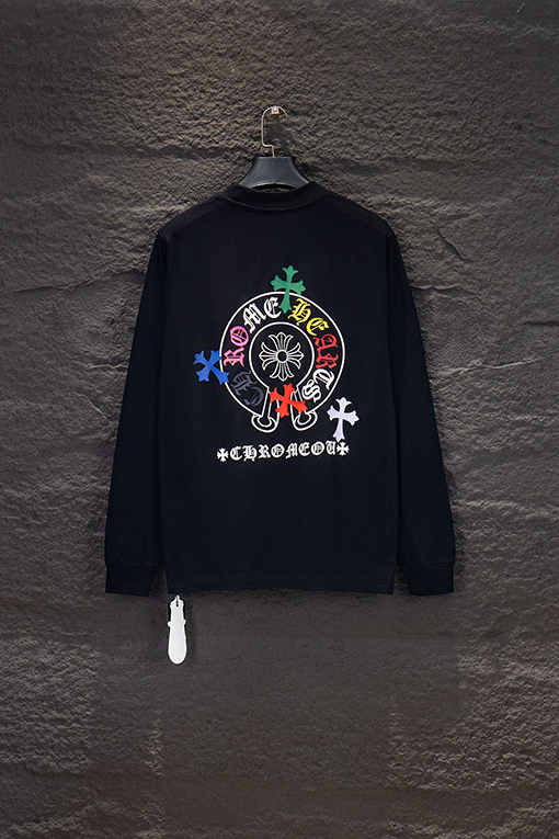 クロムハーツ 新シリコン素ダメージロングスリーブシャツ