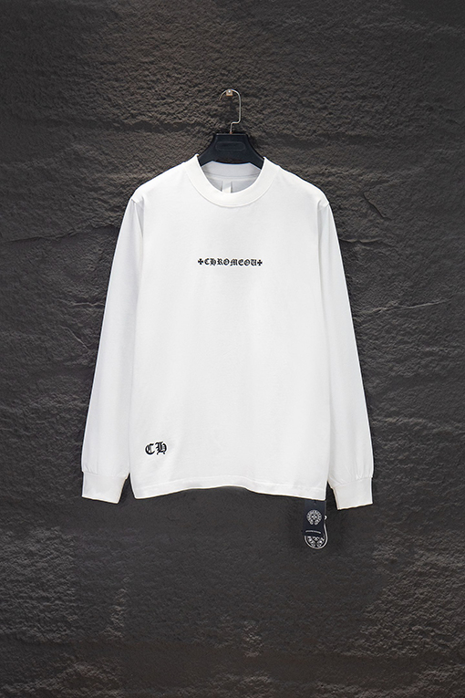 クロムハーツ 新シリコン素ダメージロングスリーブシャツ