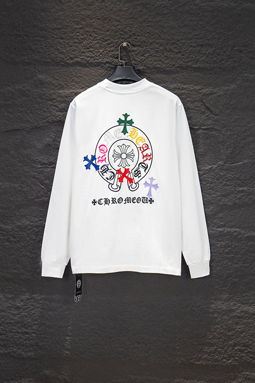 クロムハーツ 新シリコン素ダメージロングスリーブシャツ