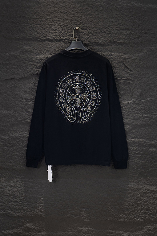 クロムハーツスーパーコピー 新作オーストリアラインストーンロングスリーブシャツ