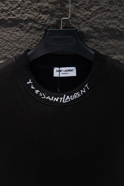 サンローランコピー 新作グラフィティプリントクルーネックスウェットシャツ