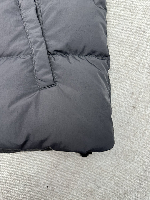 アレキサンダーワン レディース 無地 パッチワーク スタンドカラー ショートダウンジャケット