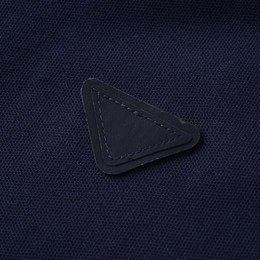 プラダ 高品質のパッチワークラベルフェイクツーピース長袖ポロシャツ