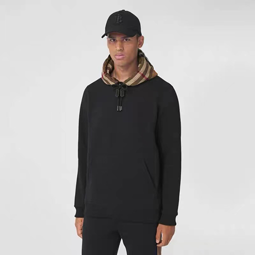 バーバリーコピー 高品質なパッチワークチェック柄パーカー