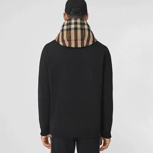 バーバリーコピー 高品質なパッチワークチェック柄パーカー