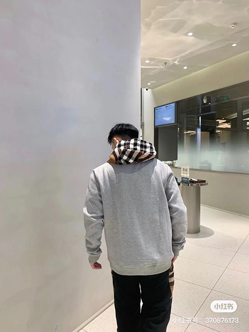 バーバリーコピー 高品質なパッチワークチェック柄パーカー