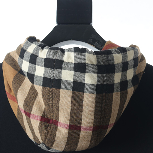 バーバリーコピー 高品質なパッチワークチェック柄パーカー