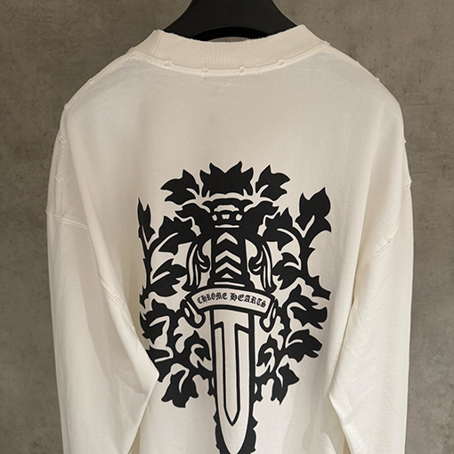 クロムハーツ 人気のヘビーウェイト長袖スウェットシャツ