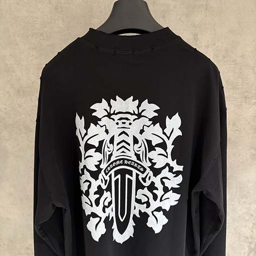 クロムハーツ 人気のヘビーウェイト長袖スウェットシャツ