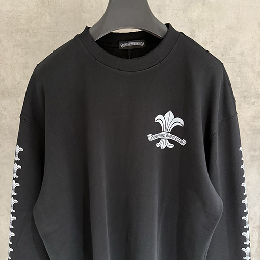 クロムハーツスーパーコピー トレンドのヘビーウェイト長袖スウェットシャツ