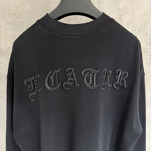 クロムハーツ 厚の長袖刺繍スウェットシャツ