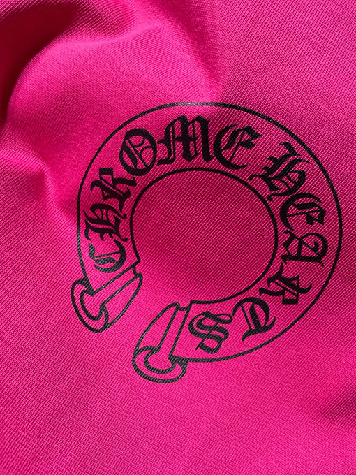 クロムハーツ サンスクリット文字の馬蹄形のカラーブロックラグラン長袖シャツ