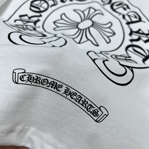 クロムハーツスーパーコピー カラフルなグラデーションの背骨馬蹄形の長袖シャツ