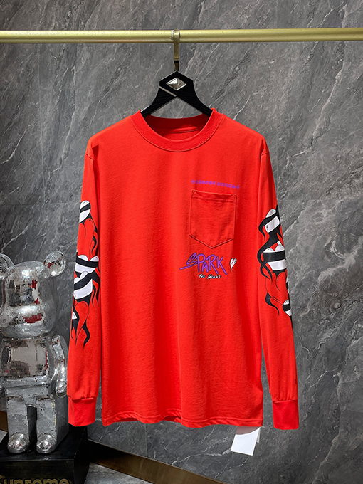 クロムハーツ Matty Boy グラフィティ フレイム ハート ロングスリーブシャツ