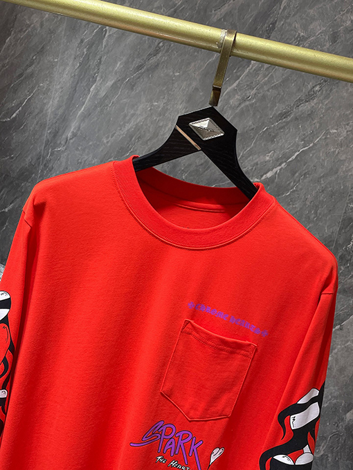 クロムハーツ Matty Boy グラフィティ フレイム ハート ロングスリーブシャツ