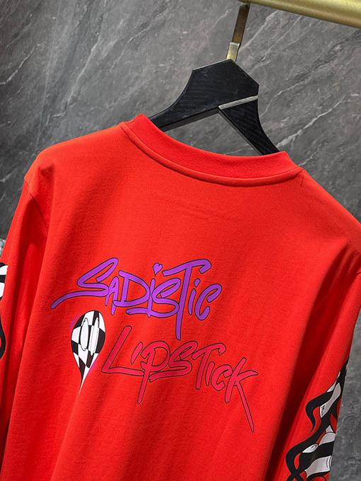 クロムハーツ Matty Boy グラフィティ フレイム ハート ロングスリーブシャツ